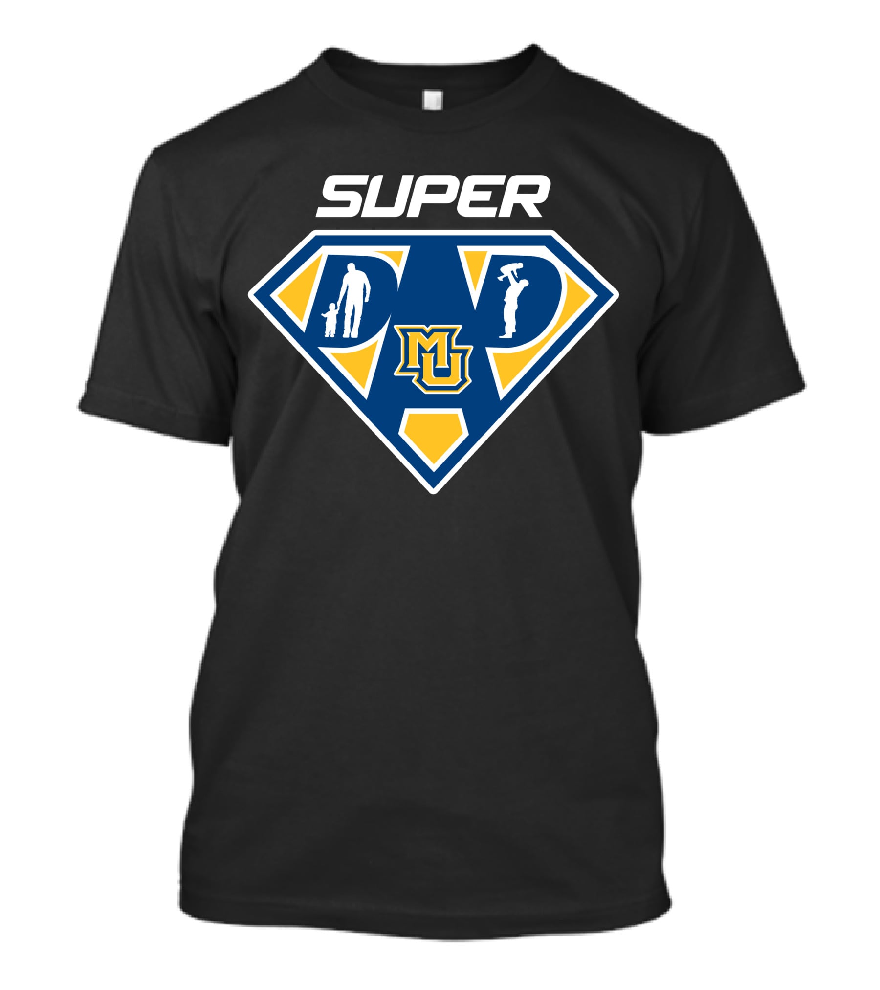 Super Dad Marquette Golden Eagles Mu T-Shirt