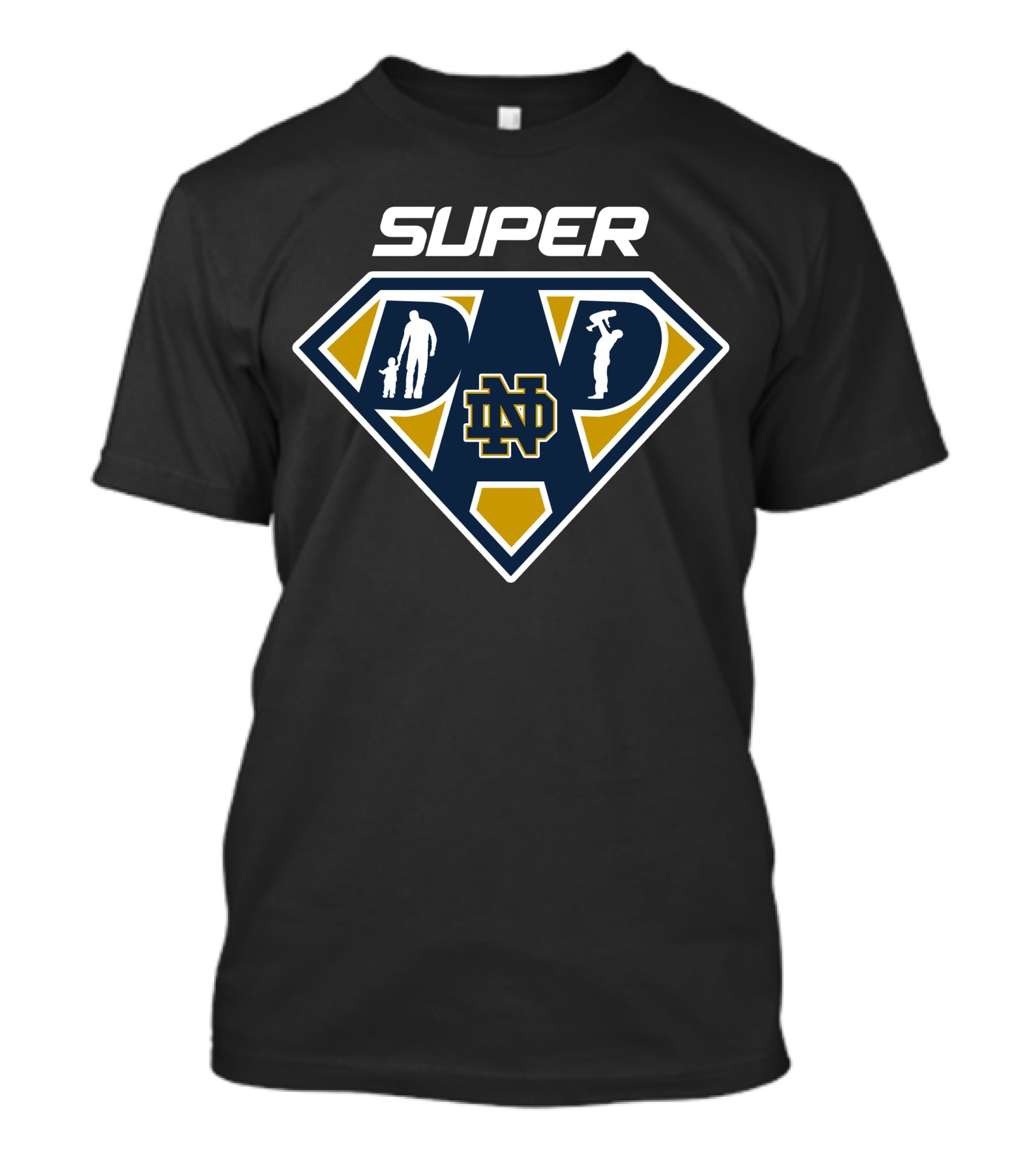 Super Notre Dame Fighting Irish Dad T-Shirt