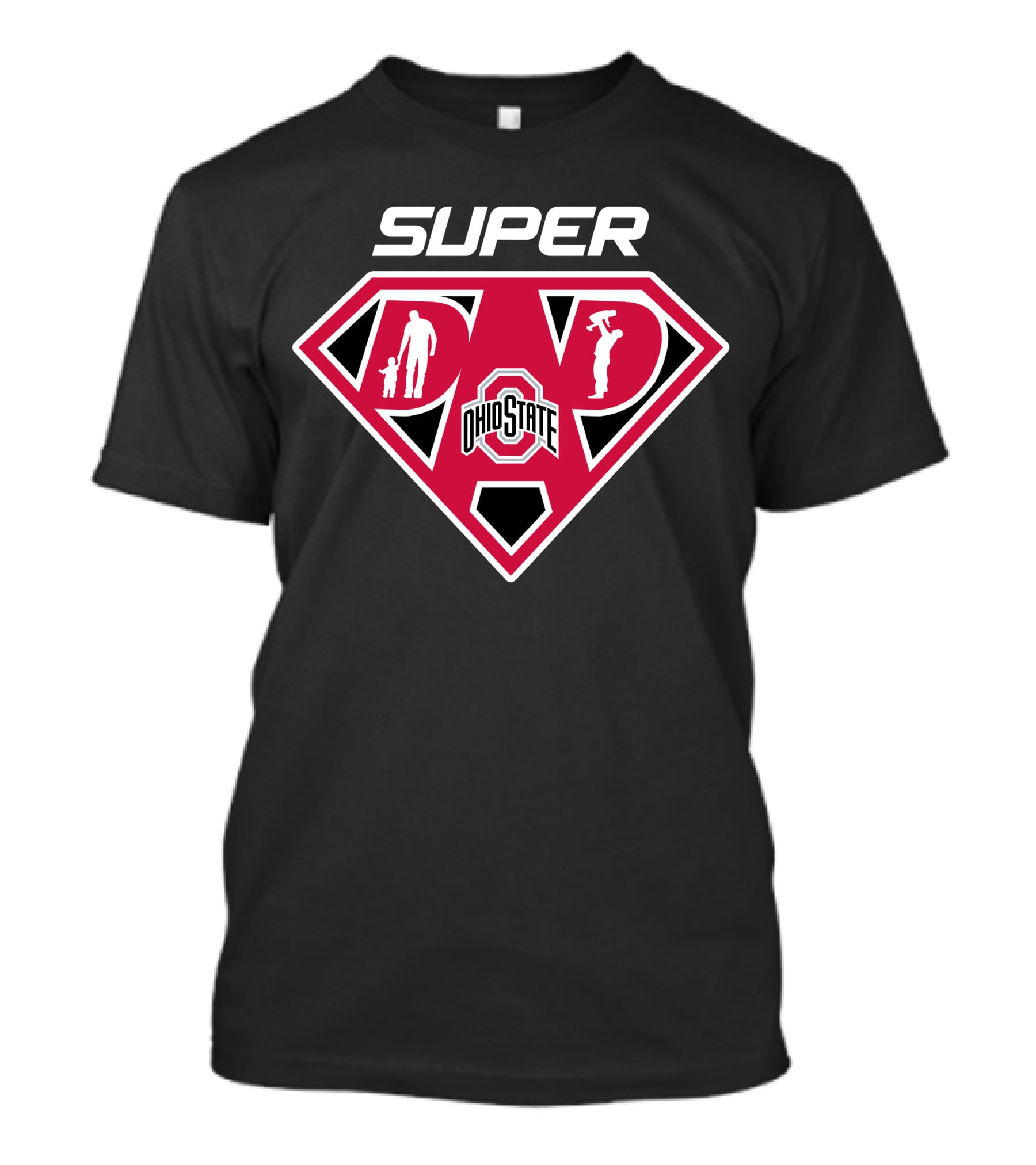 Ohio State Buckeyes Super Dad Football T-Shirt