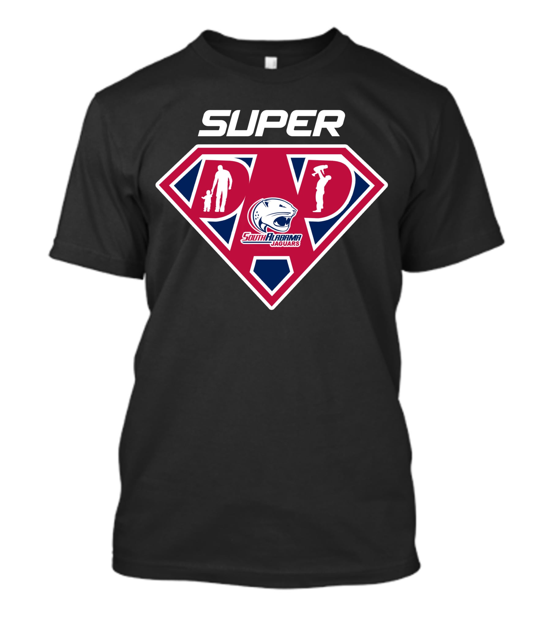 Super South Alabama Jaguars Dad Heroic T-Shirt