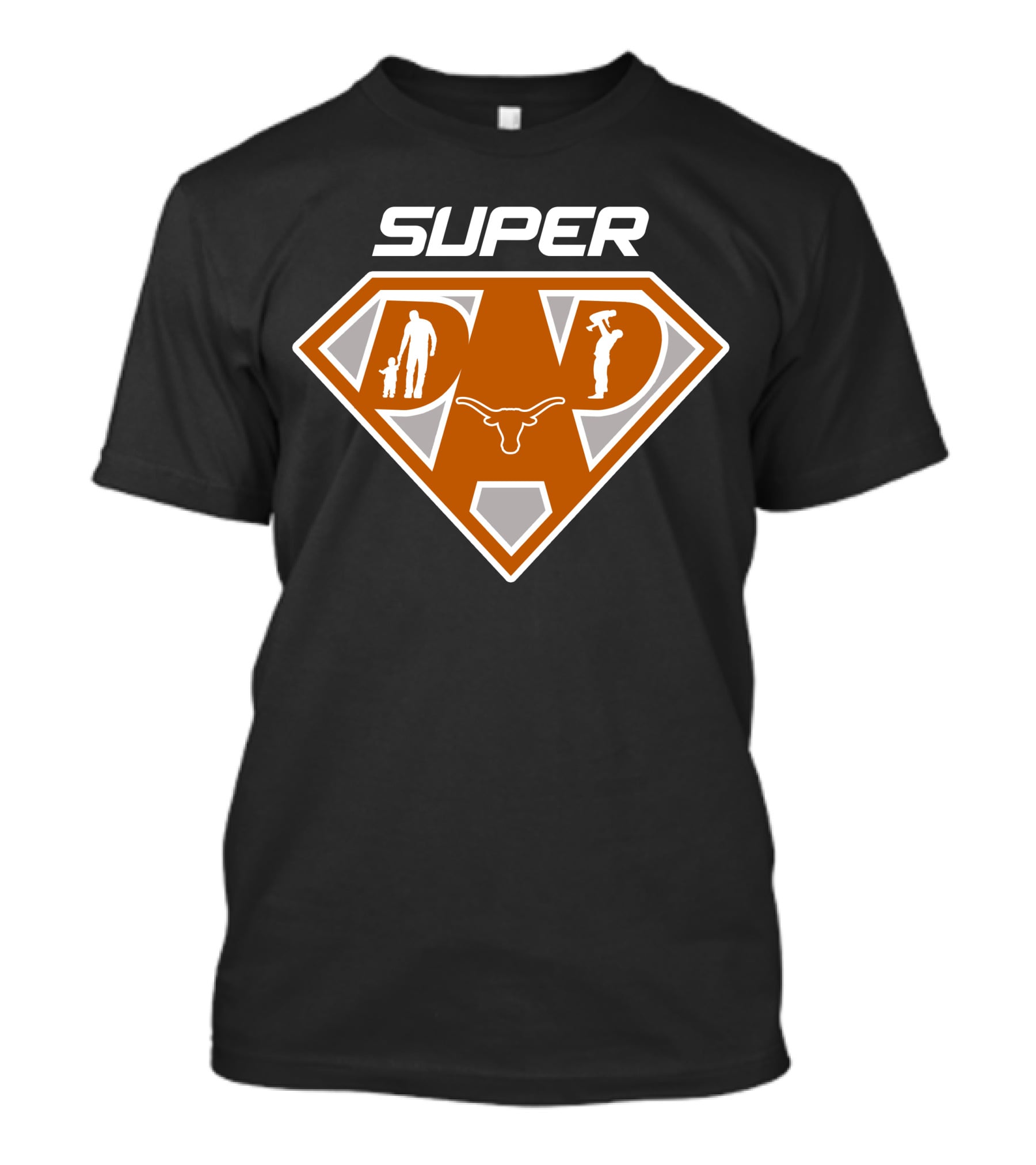 Super Dad Texas Longhorns Iconic Symbol T-Shirt