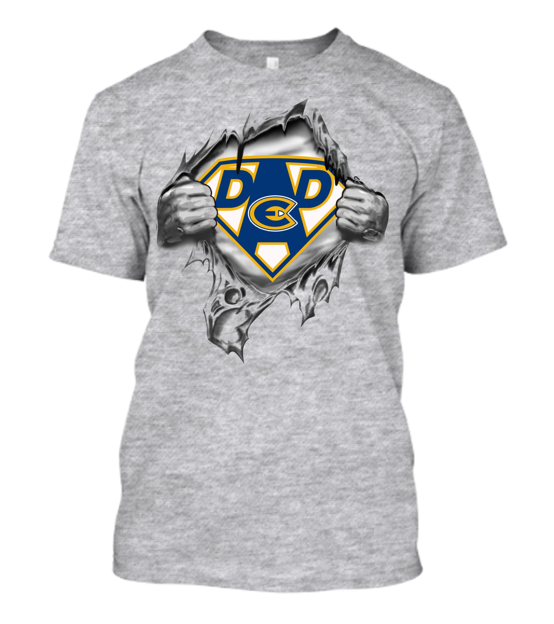 Eau Claire Blugolds Dc Super Dad T-Shirt