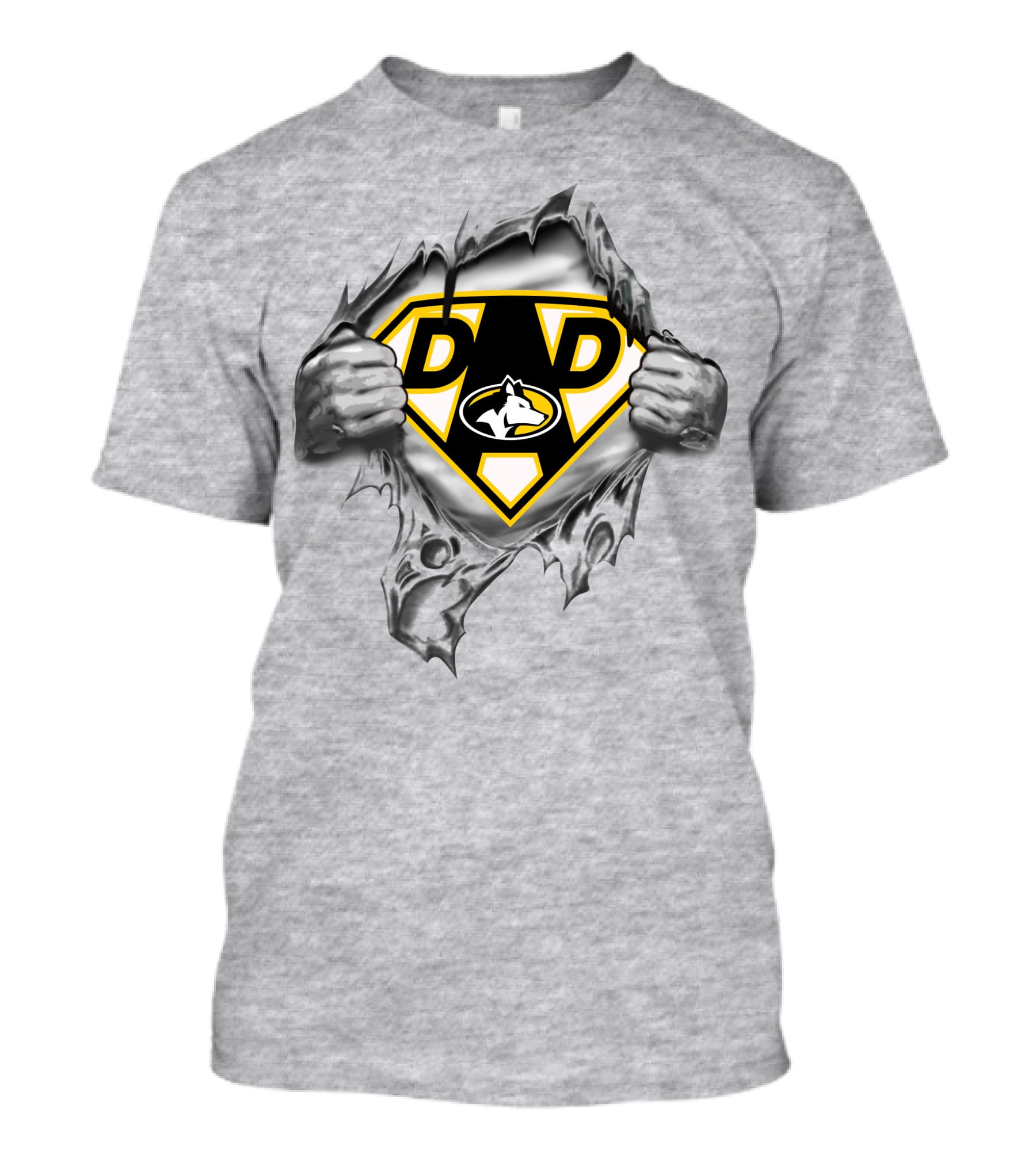 Michigan Tech Huskies Super Dad 120 T-Shirt