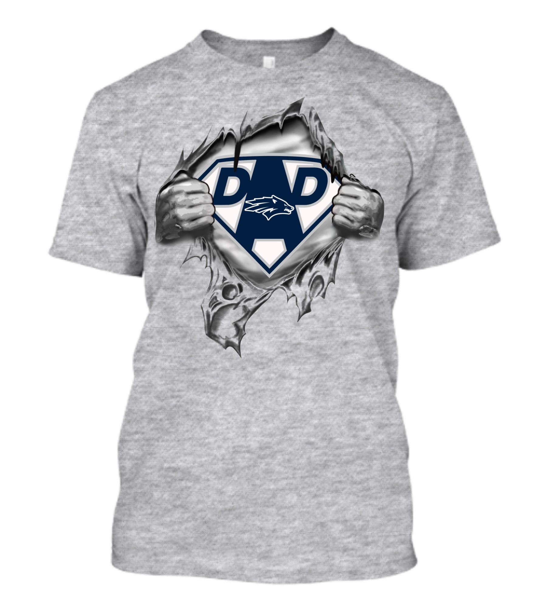 Nevada Wolf Pack Dad Superhero Concept T-Shirt