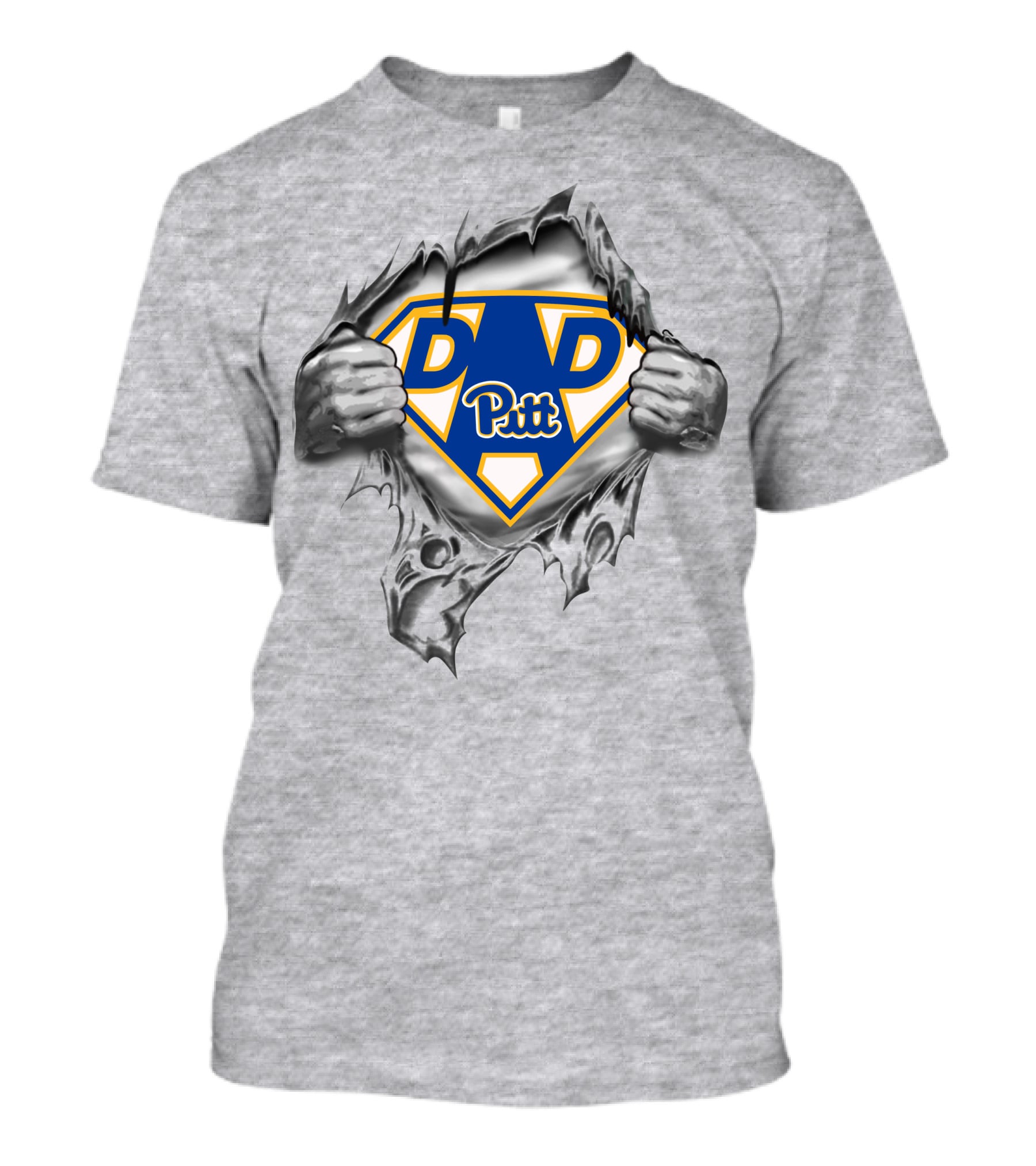 Pitt Panthers Super Dad Hero T-Shirt