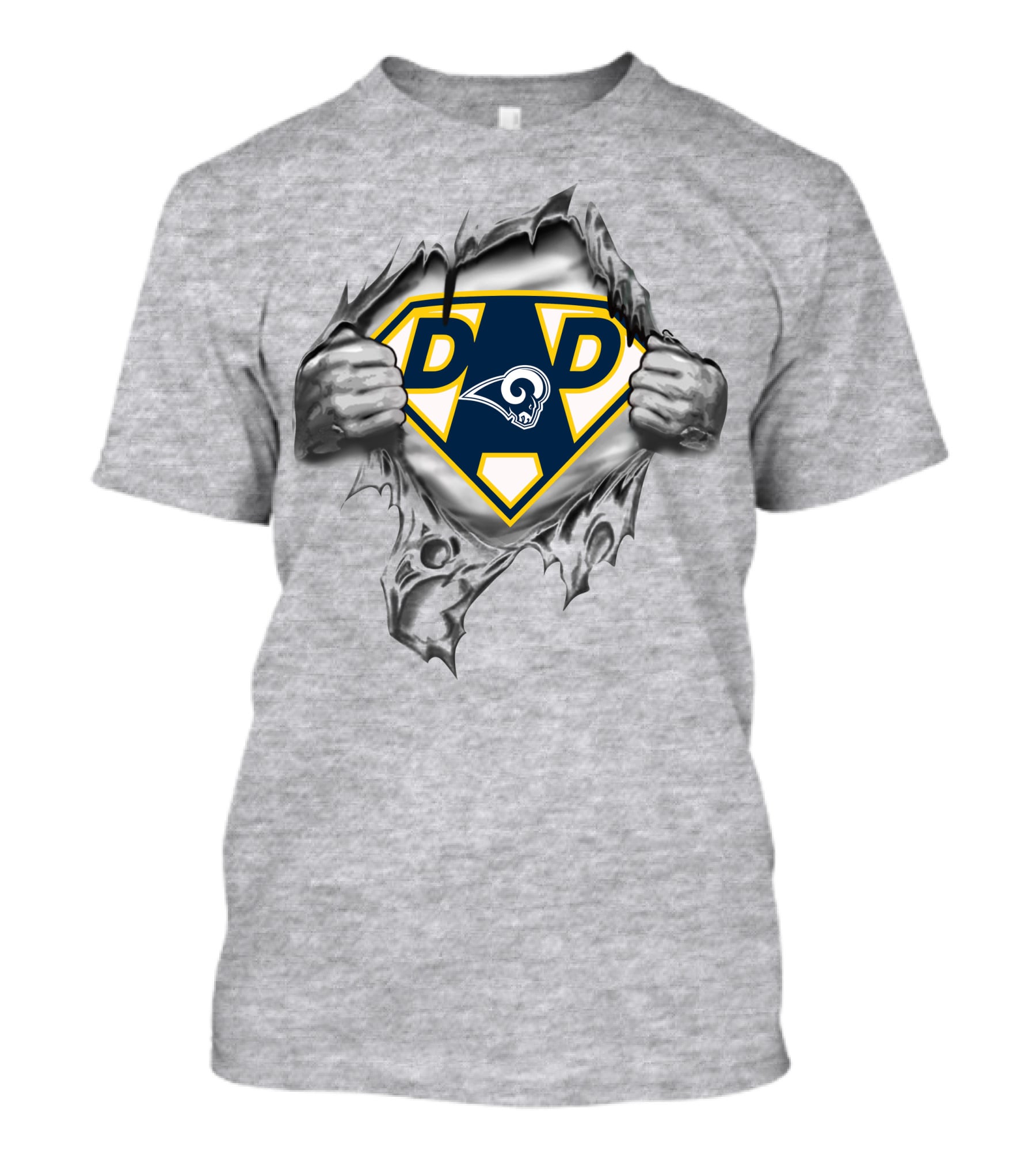 Los Angeles Rams Dad Superman T-Shirt