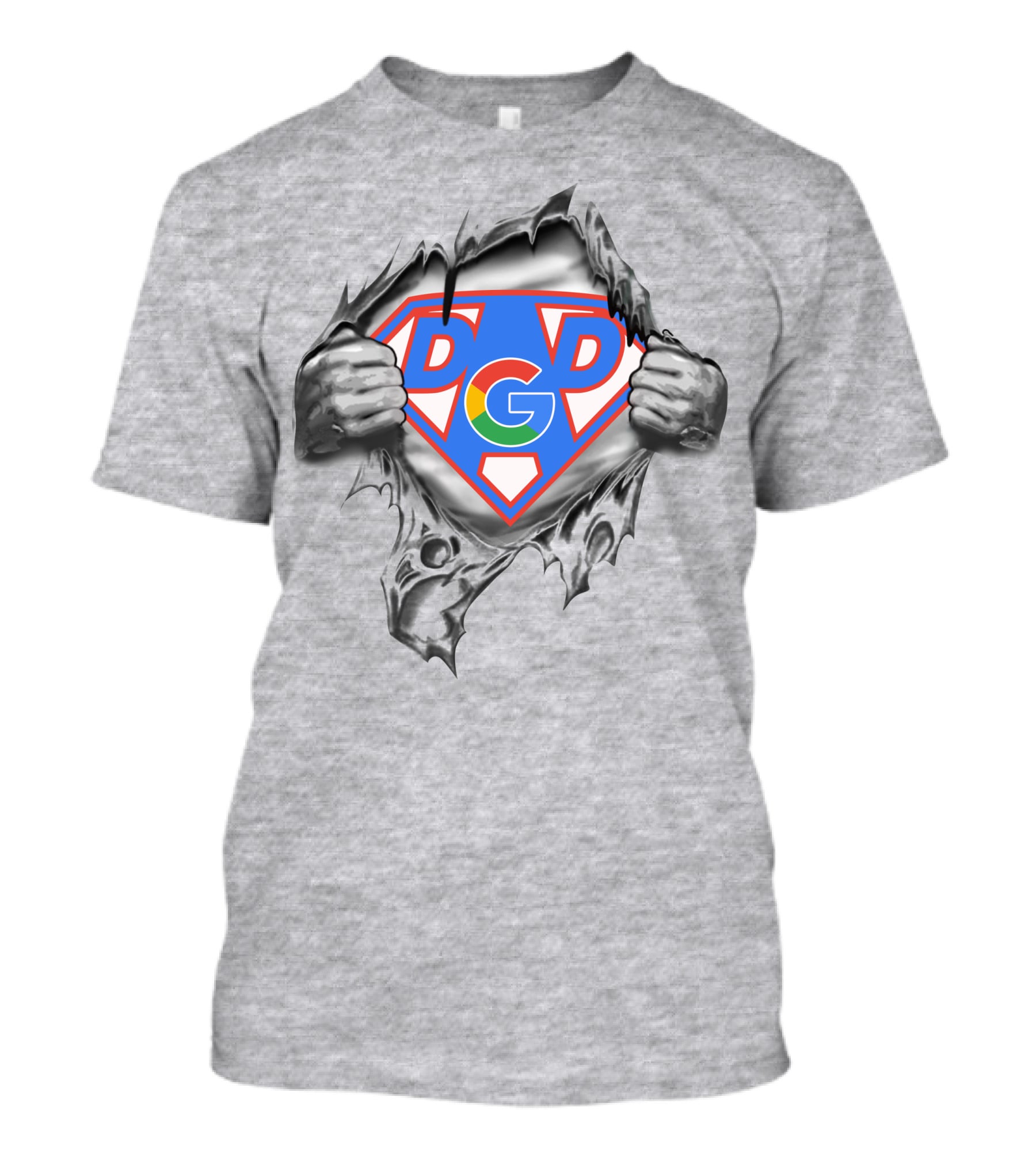 Dgd Google Super Dad Breaking Through T-Shirt