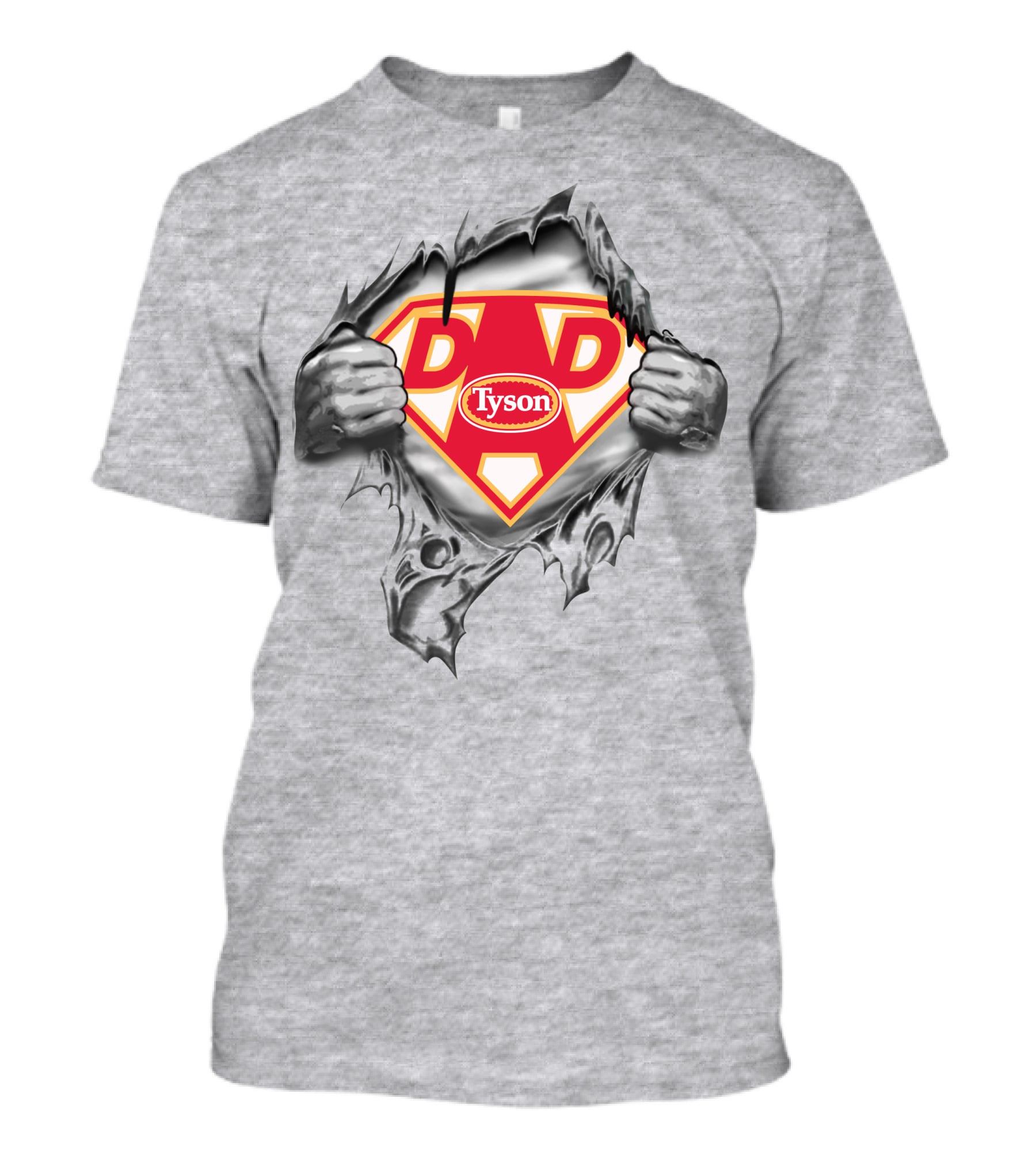 Tyson Foods Super Dad Superman Logo Hero T-Shirt