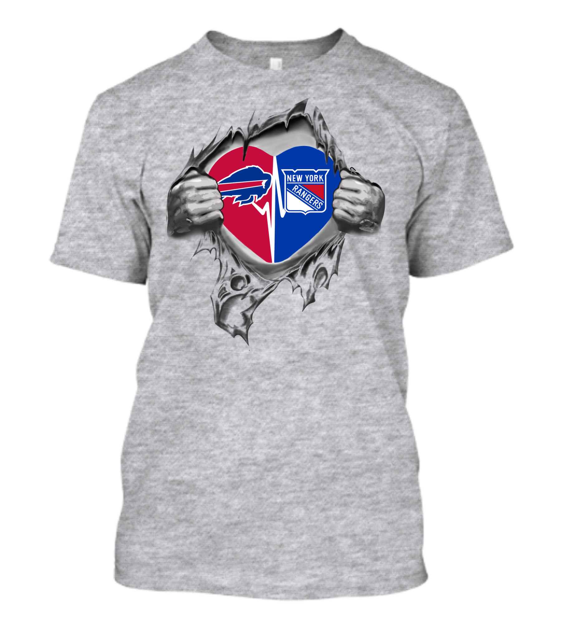 Bills New York Rangers It's In My Heart T-Shirt