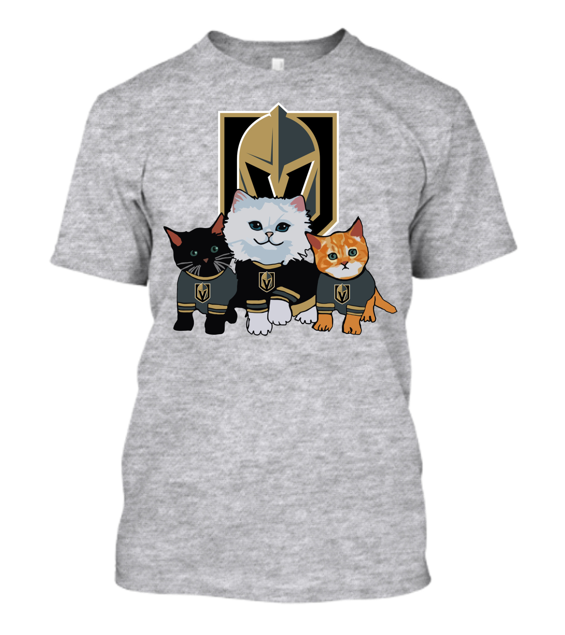 Vegas Golden Knights Cats Team T-Shirt