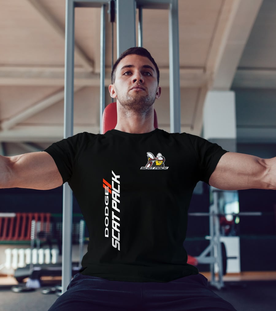Dodge Scat Pack Logo With Bee Emblem T-Shirt