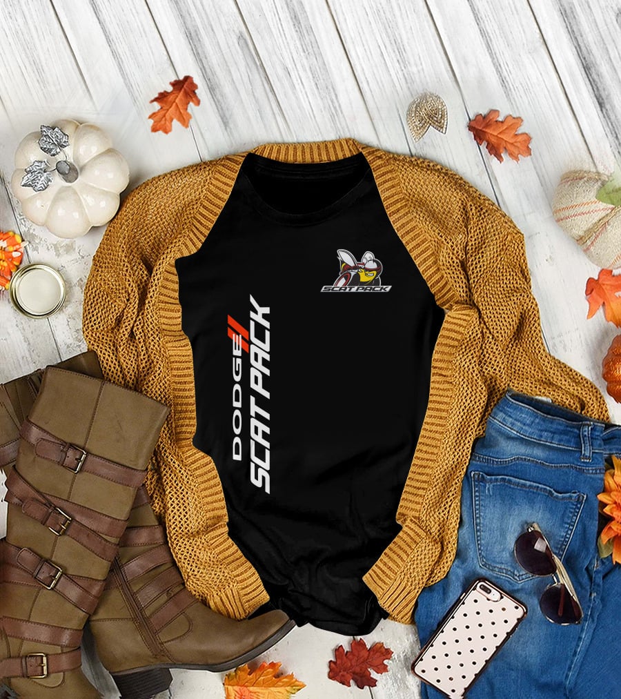 Dodge Scat Pack Logo With Bee Emblem T-Shirt