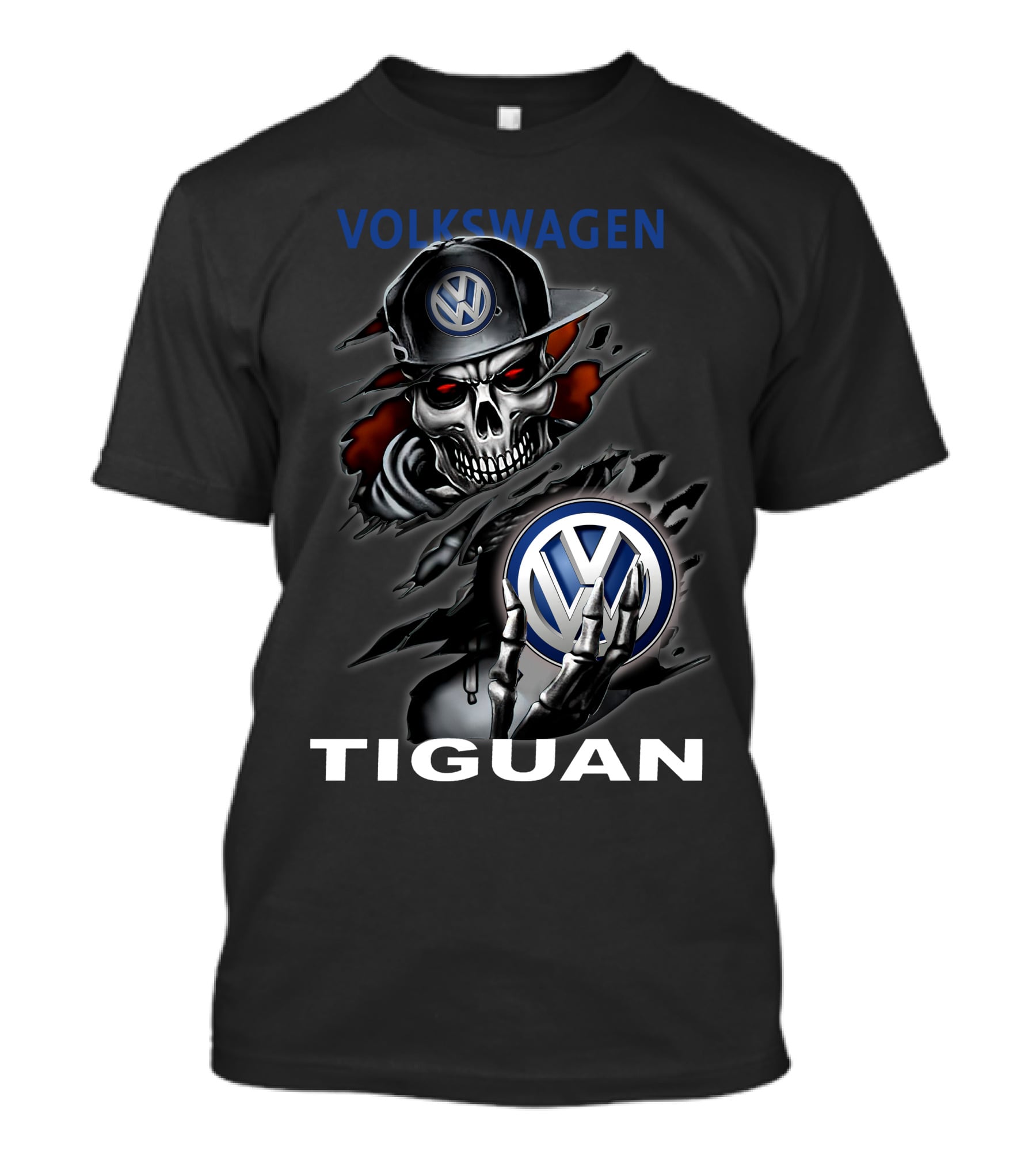 VOLKSWAGEN TIGUAN Skull Holding Emblem T-Shirt