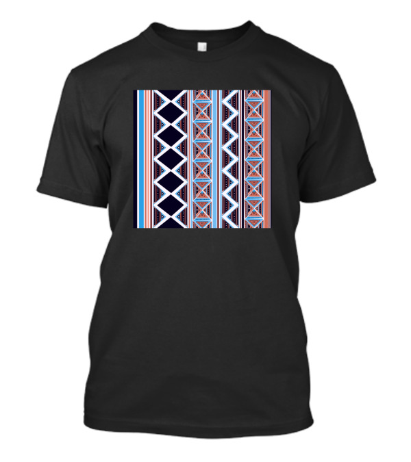 Fun Geometric Zigzag And Stripes T-Shirt