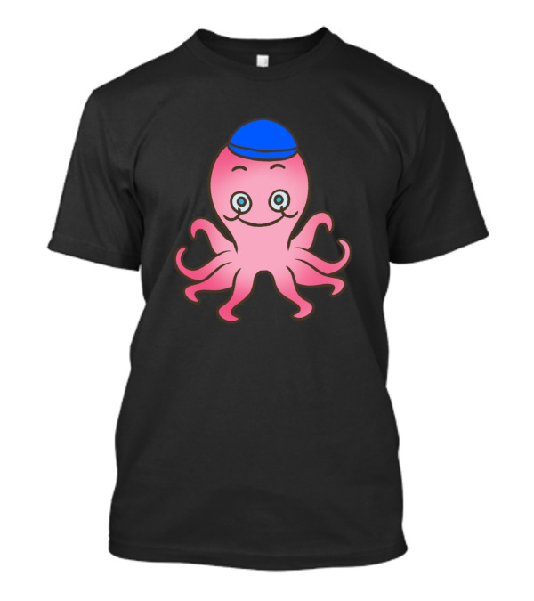 Octopus Schoolboy With Blue Cap T-Shirt