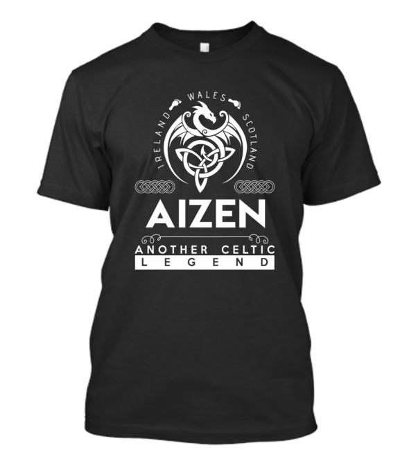 Aizen Another Celtic Legend Ireland Wales Scotland Dragon Celtic Knot T-Shirt