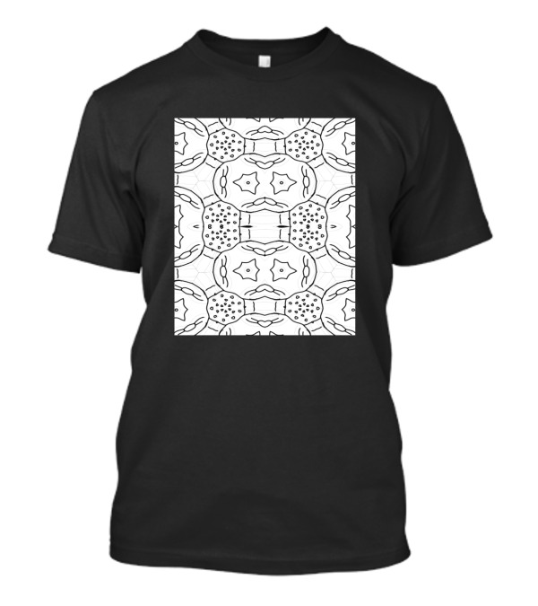 685 Soccer Ball Geometric Mandala T-Shirt