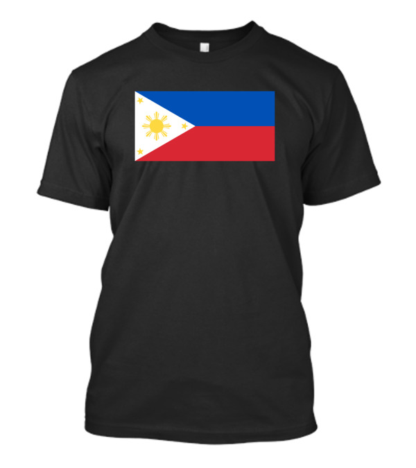 Philippines Flag Blue Red White Sun Stars T-Shirt