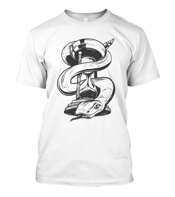 Hourglass Serpent Monochrome T-Shirt