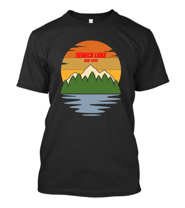 Seneca Lake New York Mountain Lake Vacation Scene T-Shirt