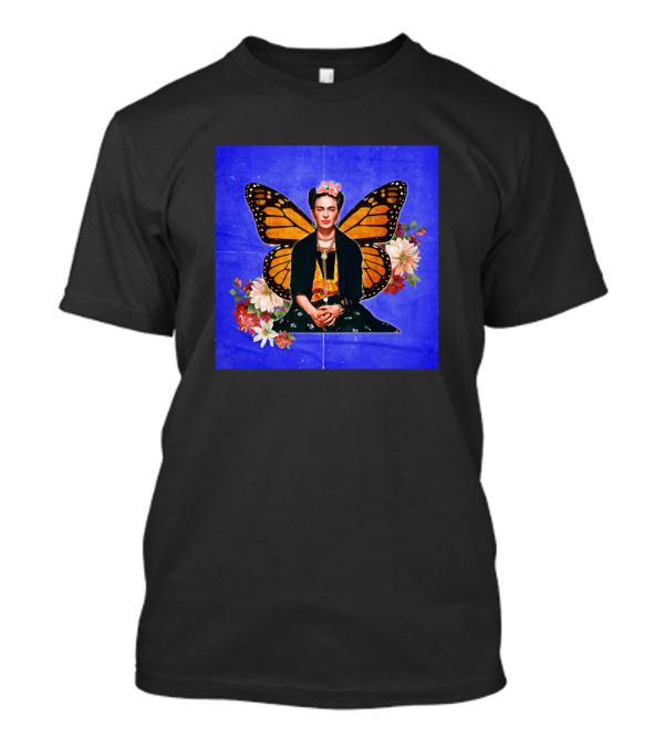 Frida Pop Butterfly Wings Flowers T-Shirt