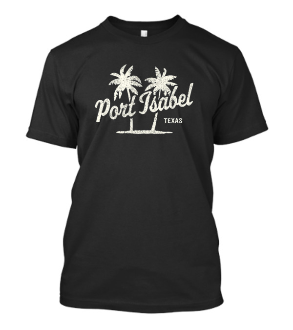 Port Isabel Texas Vintage 70S Palm Trees T-Shirt