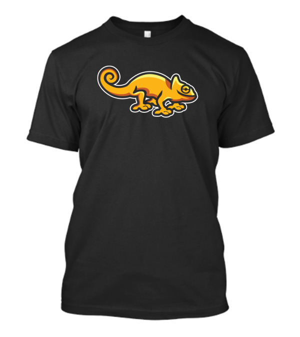 Yellow Chameleon Curled Tail T-Shirt