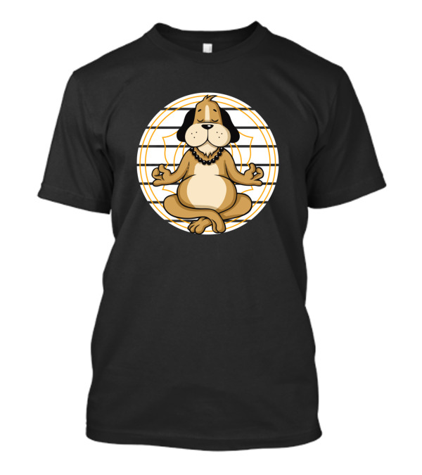 Relaxation Meditation Mindfulness Zen Dog With Peaceful Pose T-Shirt