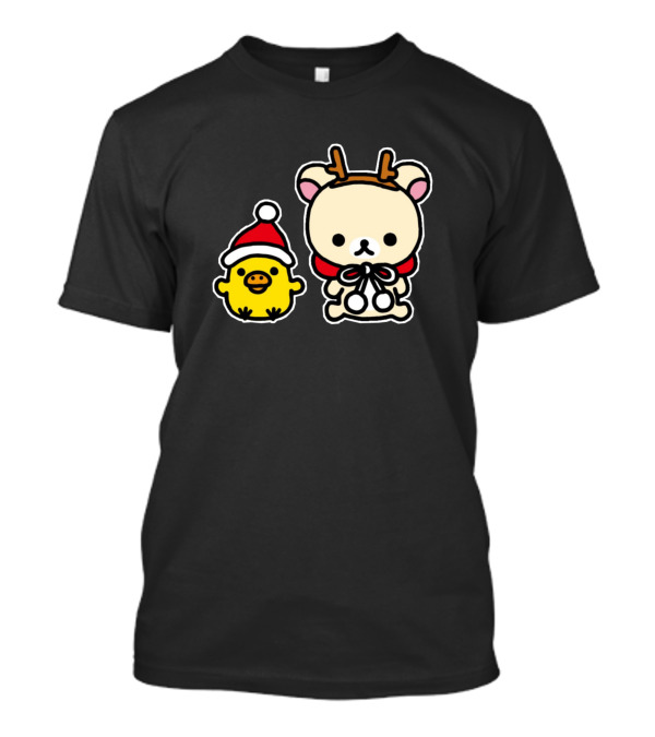 Rilakkuma Reindeer Kiiroitori Santa Christmas T-Shirt