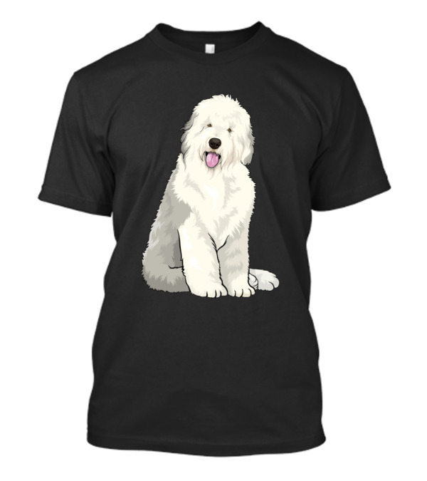 Old English Sheepdog Sitting T-Shirt