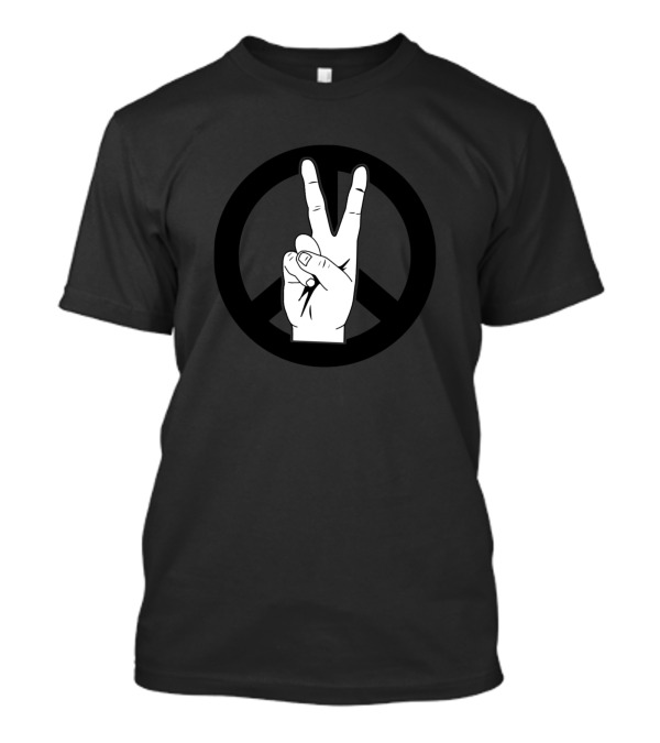 Peace Symbol Hand Gesture Harmony T-Shirt
