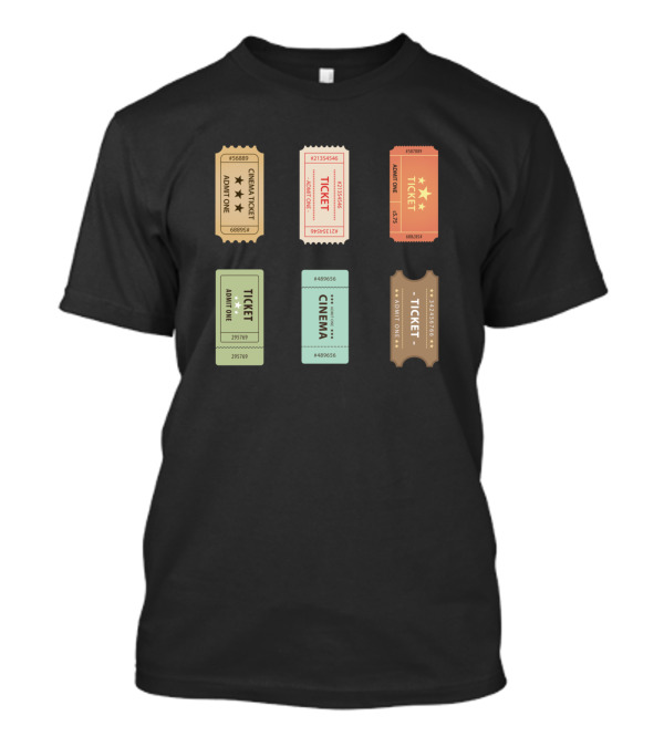 Vintage Cinema Ticket Collection Pack T-Shirt