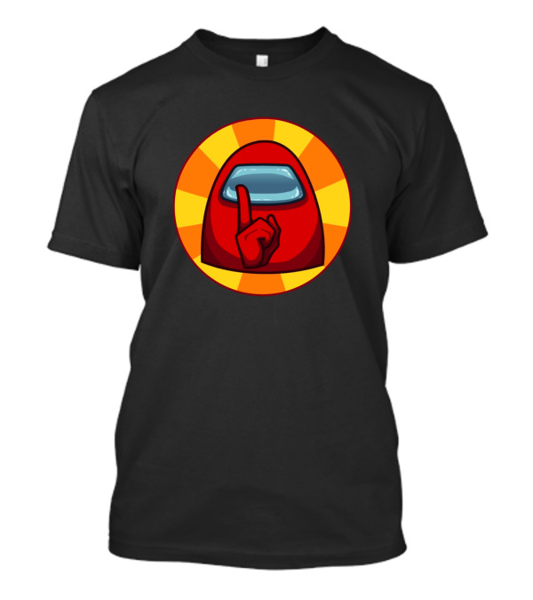 Among Us Impostor Crewmate Silence Gesture T-Shirt