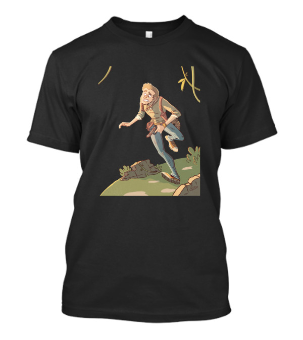 Nathan Drake Adventurer In Jungle Scene T-Shirt