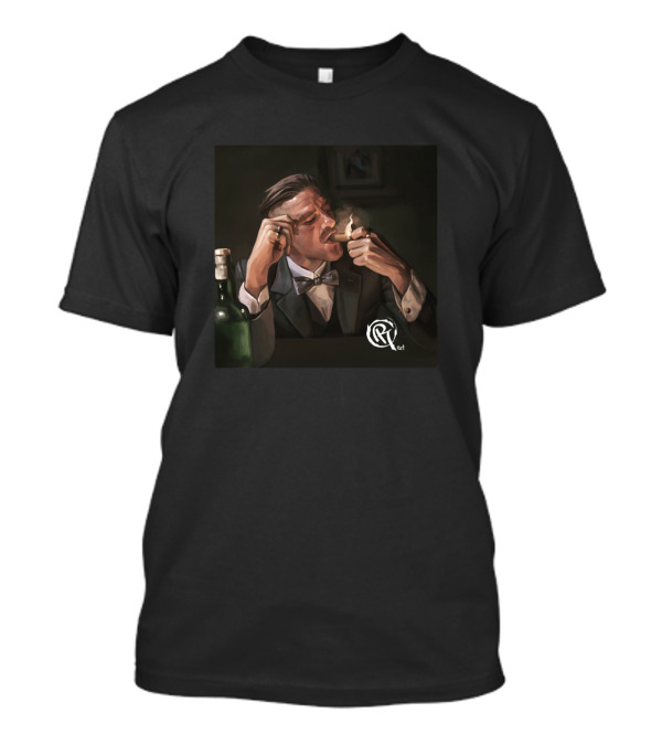 Peaky Blinders Arthur Shelby Smoking Classic Scene T-Shirt