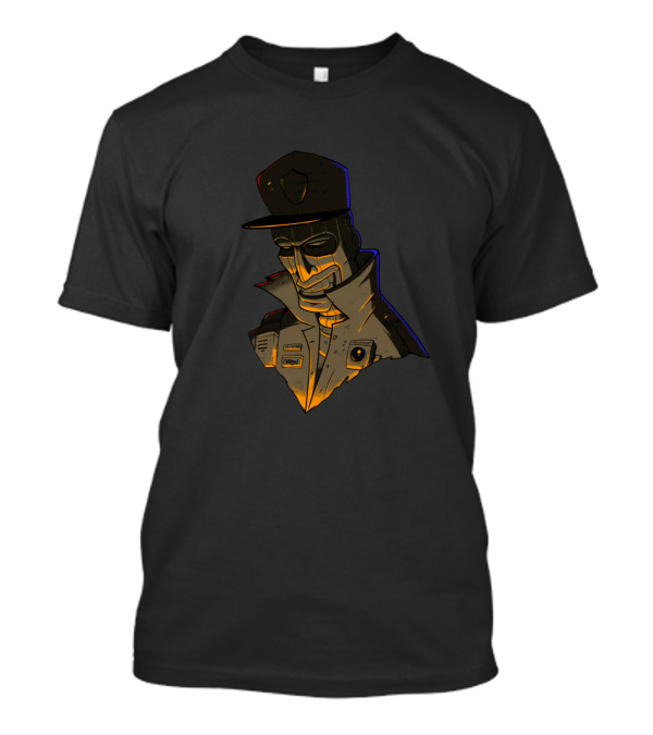 Cabron Masked Figure In Trench Coat And Hat T-Shirt