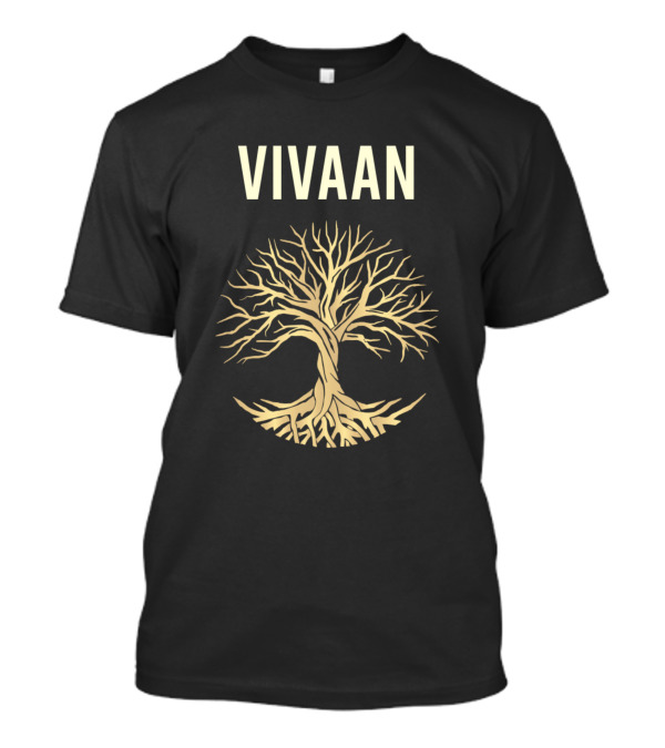 Vivaan Tree Of Life Gold Branches T-Shirt