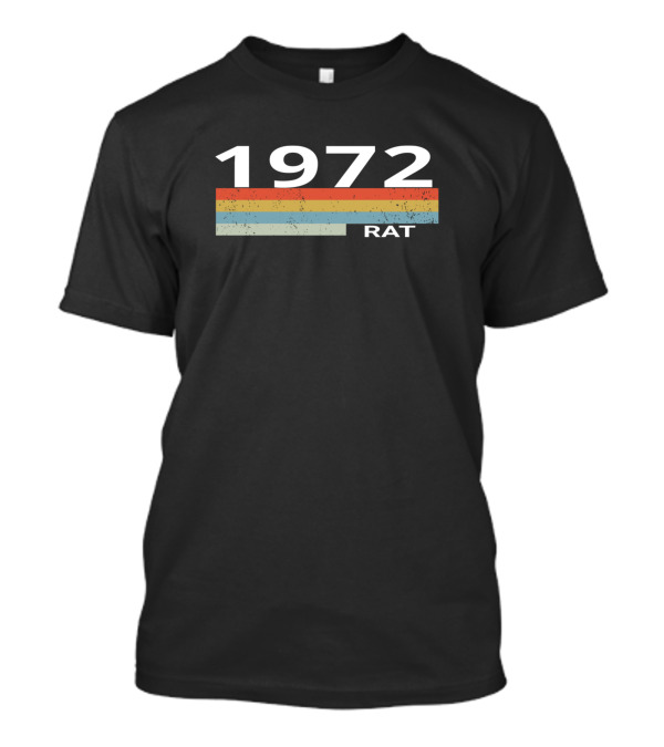 1972 Vintage Stripes Rat Year T-Shirt