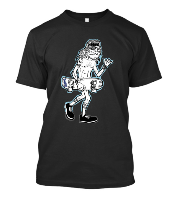Hippie Skater Shaka Barefoot Wanderer T-Shirt