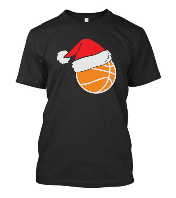 Basketball Santa Christmas Hat T-Shirt