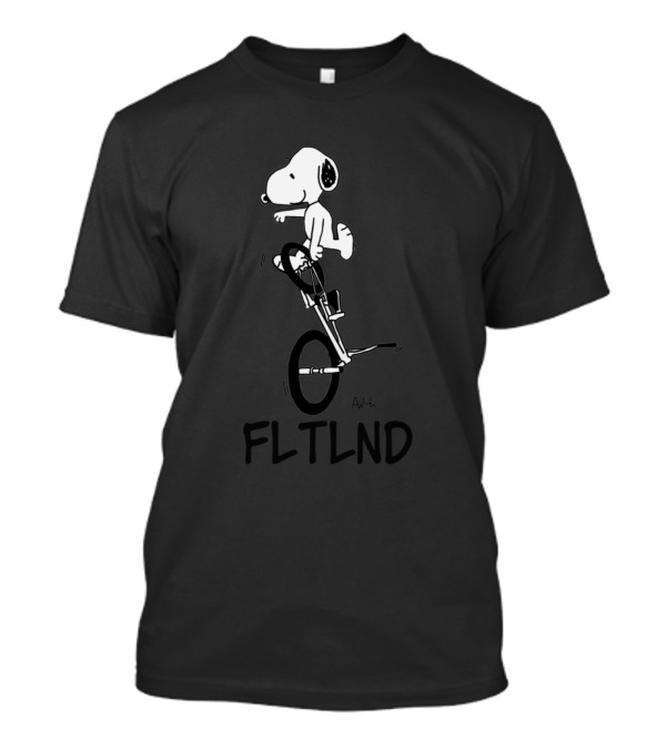 Snoopy BMX Flatland FLTLND Balancing Act T-Shirt
