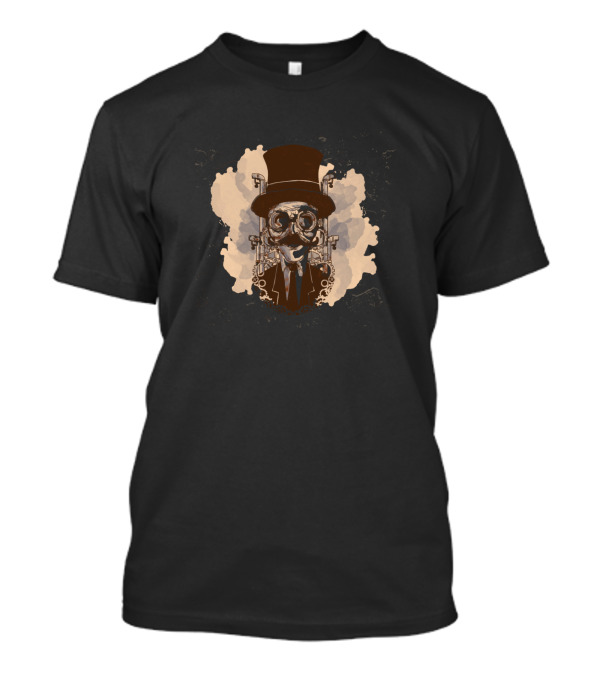Steampunk Man With Top Hat And Gears T-Shirt