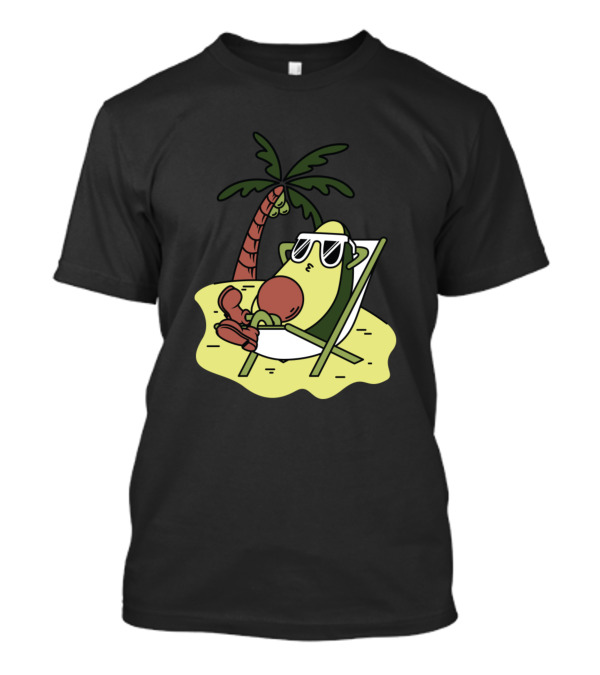 The Avokados Beach Relaxation With Sunglasses And Palm Tree T-Shirt