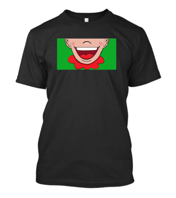 Christmas Face Mask Festive Cheerful Grin T-Shirt