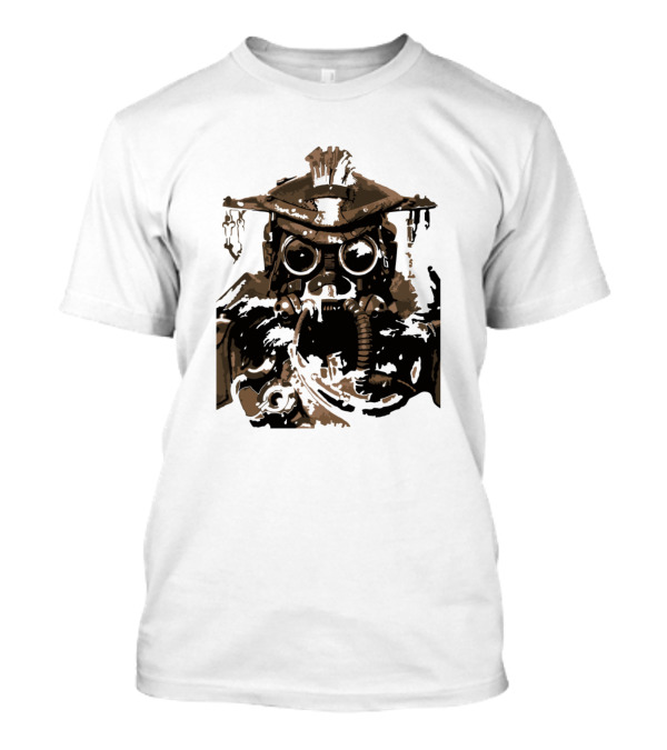 Corroded Bloodhound Gas Mask Warrior Retro Steampunk Aesthetic T-Shirt