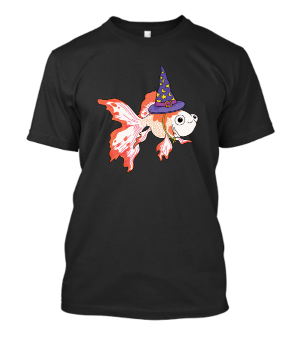 Cute Goldfish With Wizard Hat T-Shirt