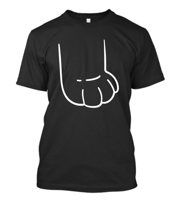 Cat Catsinredh Paw Outline Minimalist T-Shirt