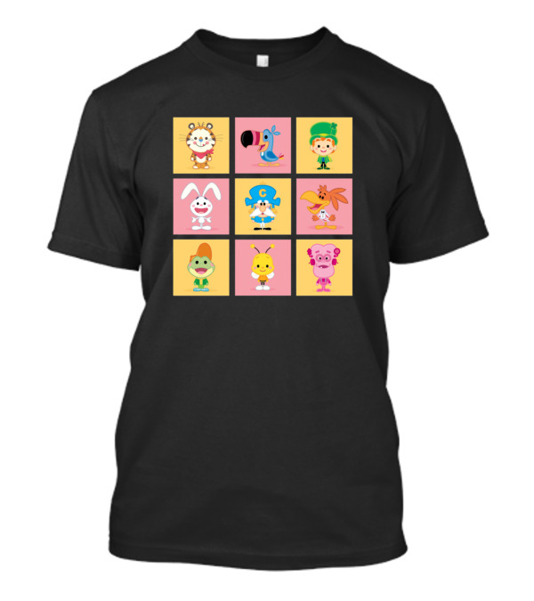 Cereal Boxes Of Fun Nostalgic Cartoon Characters Collection T-Shirt