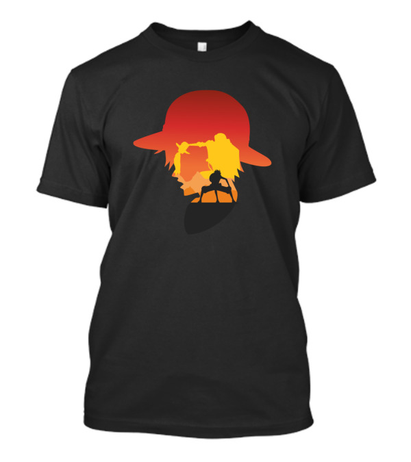 Monkey D Luffy Silhouette Straw Hat Pirate Adventure T-Shirt