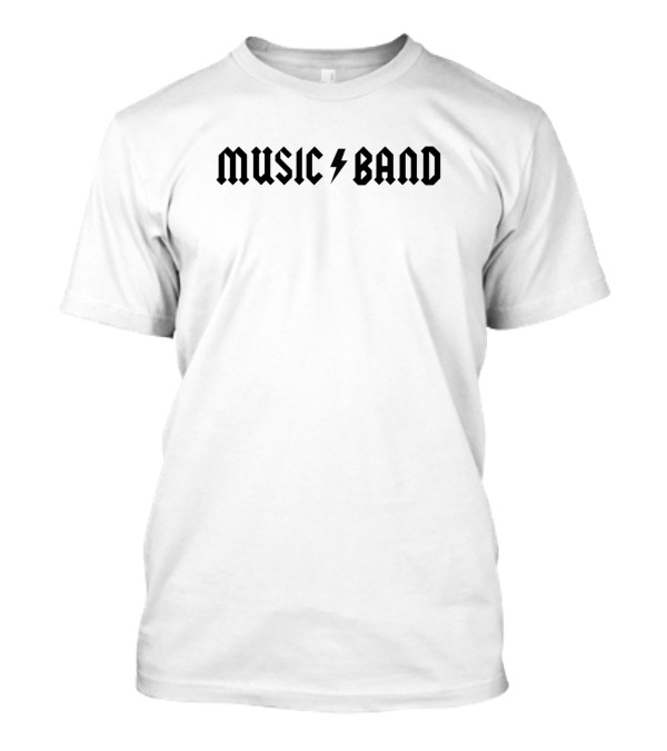 ACDC Music Band Lightning Font T-Shirt